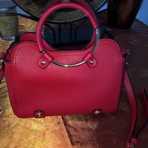 Red handbag